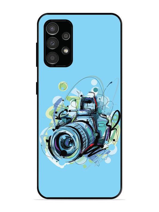 Samsung Galaxy A33 Camera Blue Background