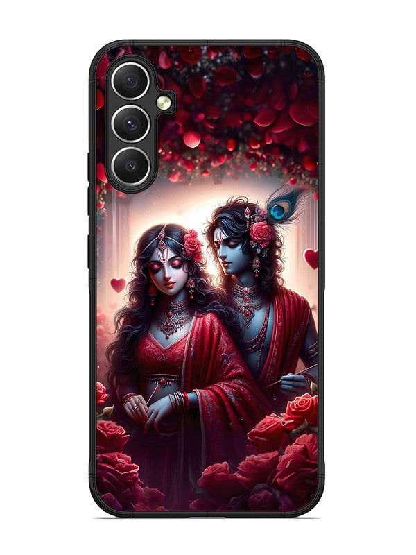 Samsung Galaxy A34 5G Couples in Red theme like Radha Krishna