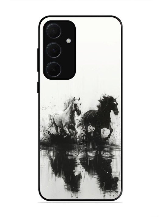 samsung galaxy a35 5g Black & White Horse