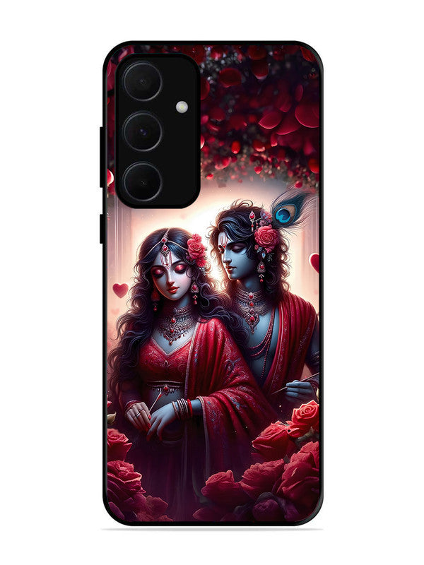 Samsung Galaxy A54 5G Couples in Red theme like Radha Krishna