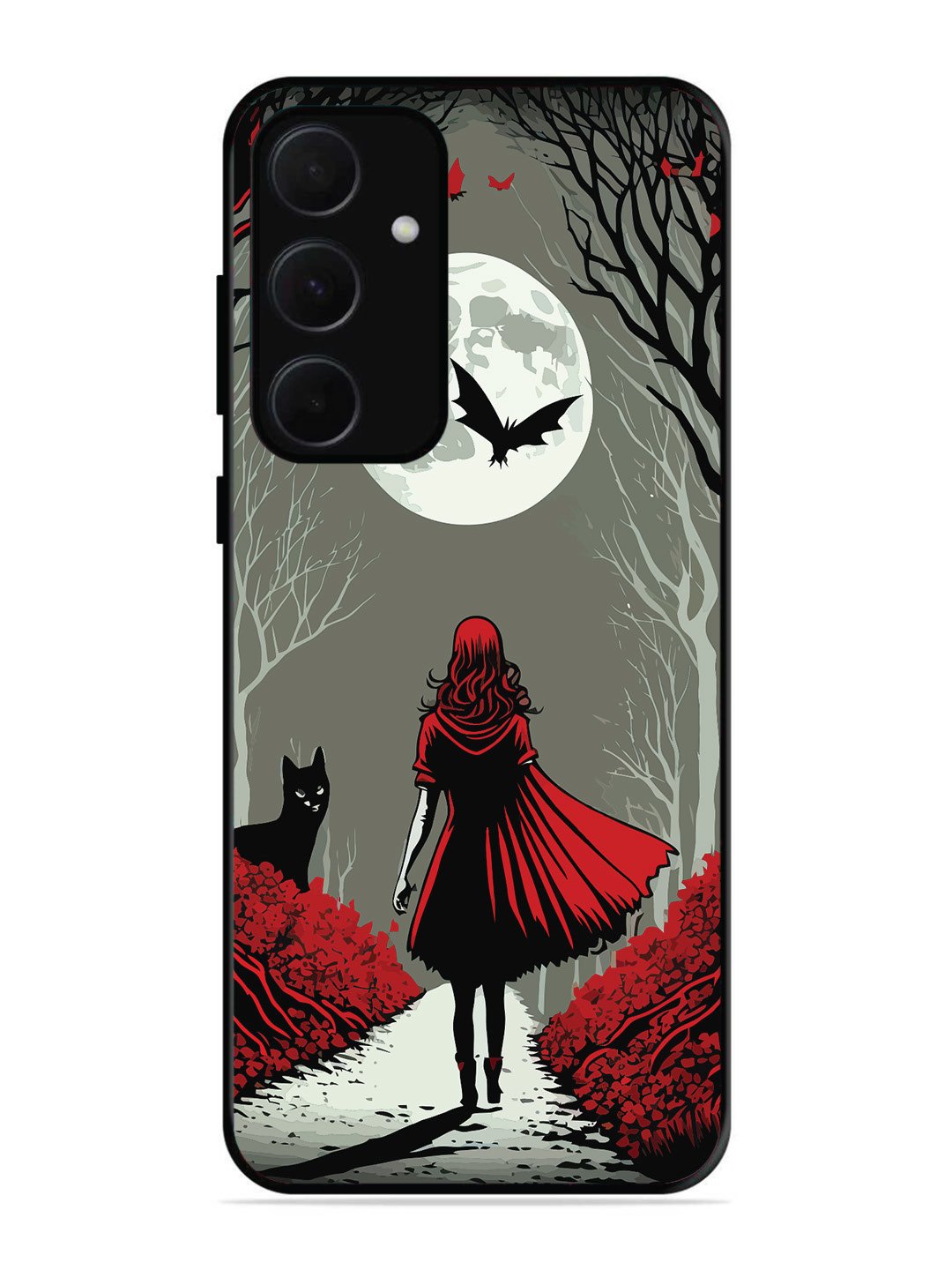 Samsung Galaxy A54 5G Scarlet Girl in Red Forest