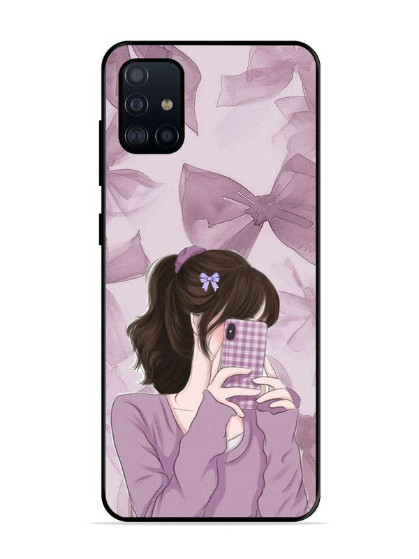 Samsung Galaxy A71 Pinky Girl taking selfie
