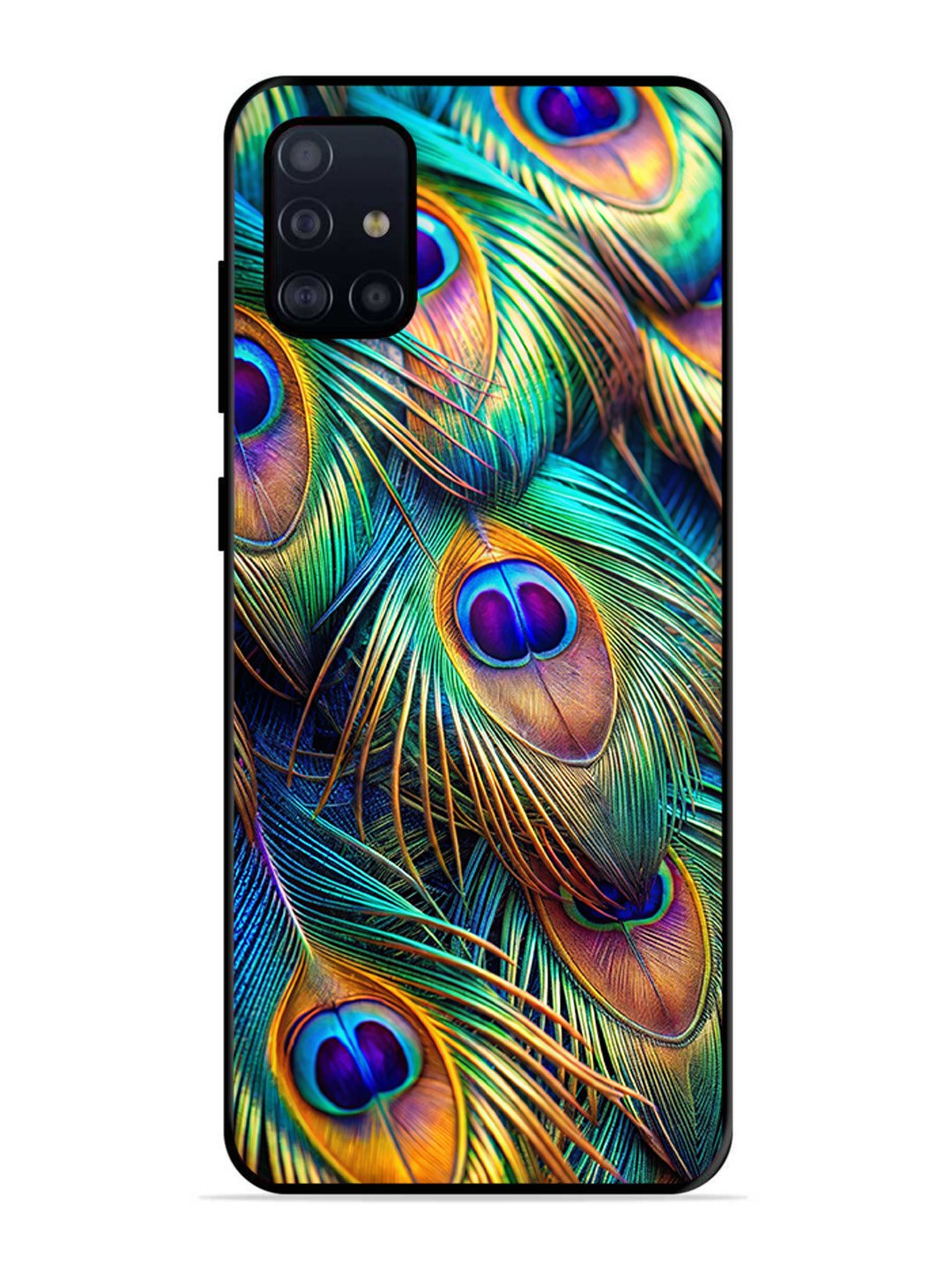 Samsung Galaxy A71 peacock feather