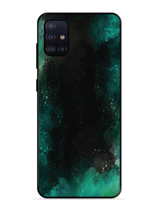Samsung Galaxy A71 Dark Black And Green Forest