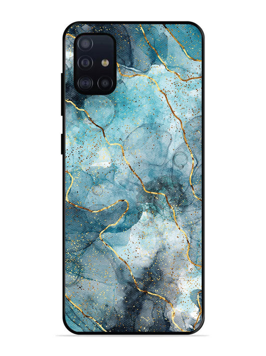 Samsung Galaxy A71 Oceanic Golden Strip Marble