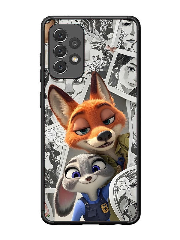 Samsung Galaxy A72 Cute Nick wilde and judy hopps