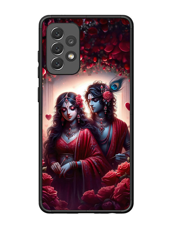 Samsung Galaxy A72 Couples in Red theme like Radha Krishna