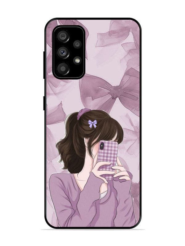 Samsung Galaxy A73 5G Pinky Girl taking selfie