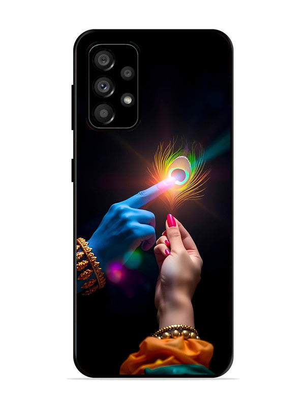 Samsung Galaxy A73 5G Radha Krishna touching feather