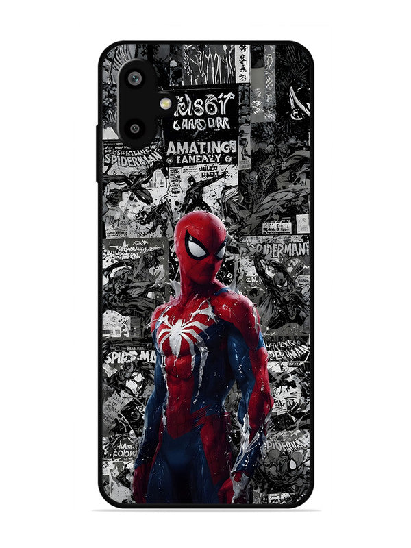 Samsung Galaxy F06 Spiderman Highlighted on News Paper
