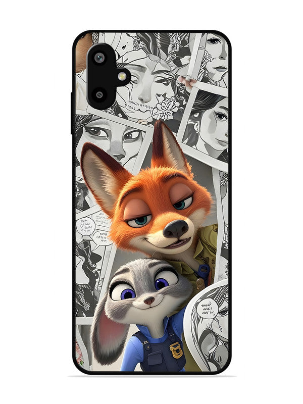 Samsung Galaxy F06 Cute Nick wilde and judy hopps