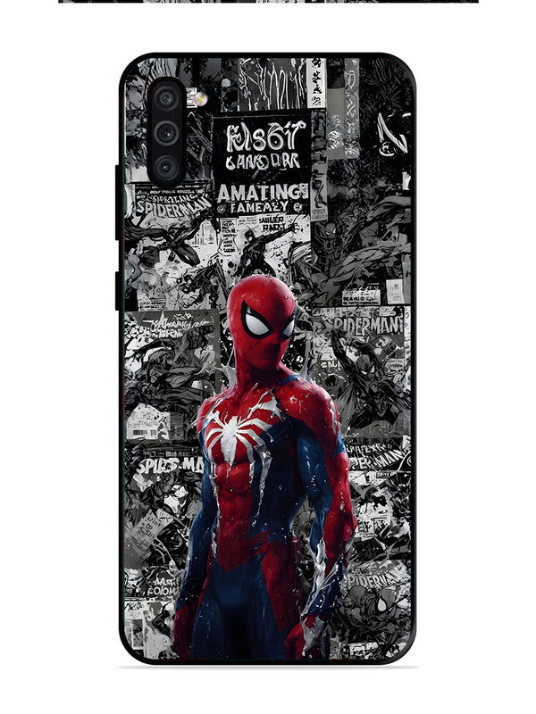 Samsung Galaxy M11 Spiderman Highlighted on News Paper