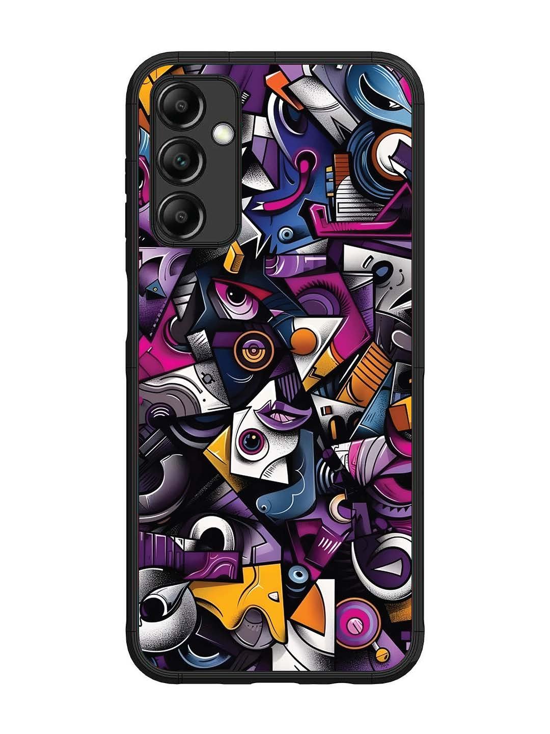 Samsung Galaxy M14 4G Abstract Geometric Graffiti Chaos