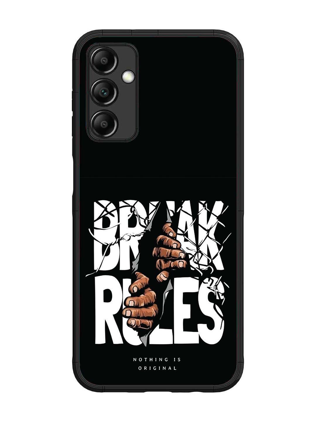 Samsung Galaxy M14 4G Break Rules Gritty Typography Art