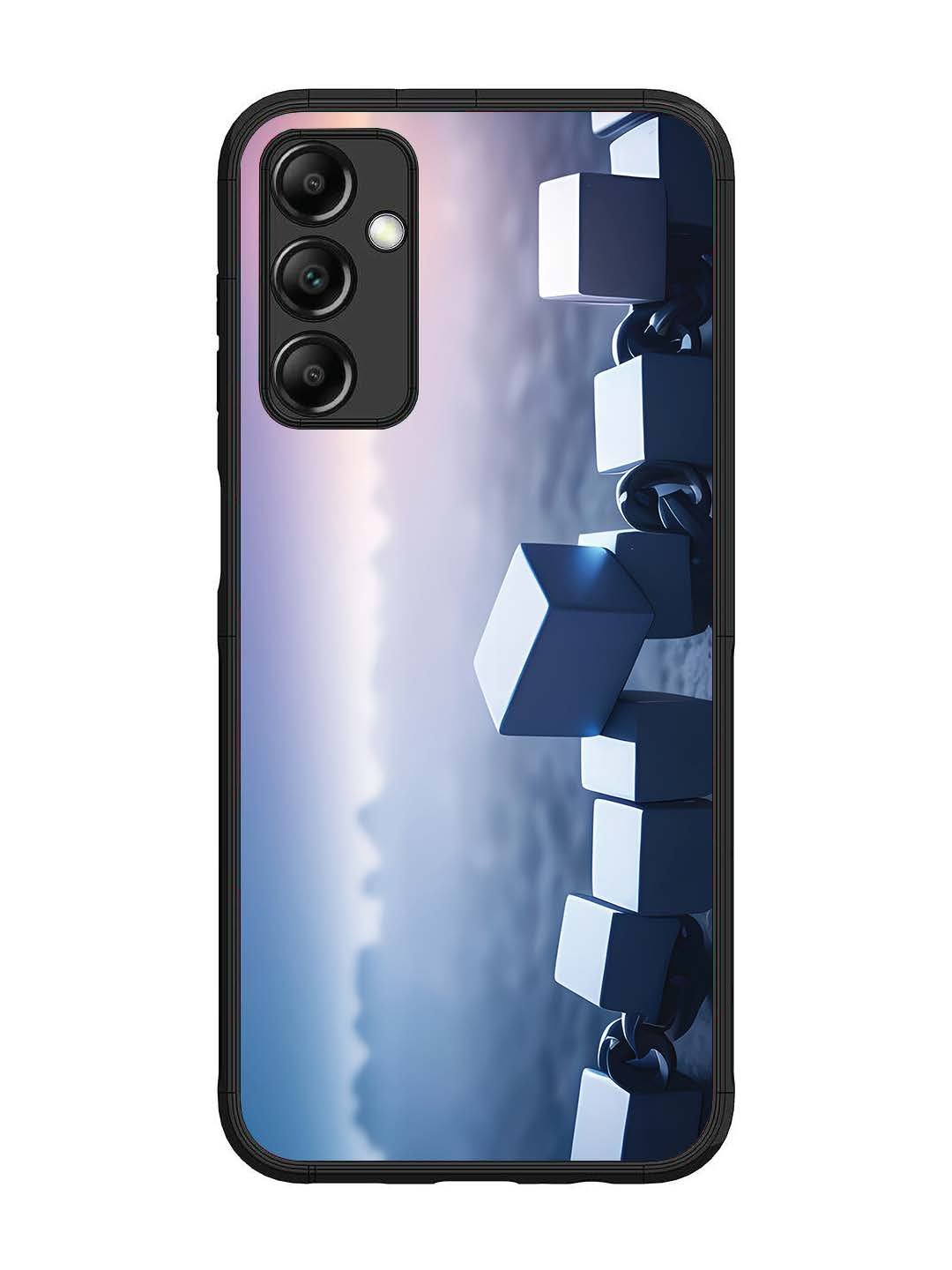 Samsung Galaxy M14 4G Minimalist Blockchain Cube Chain