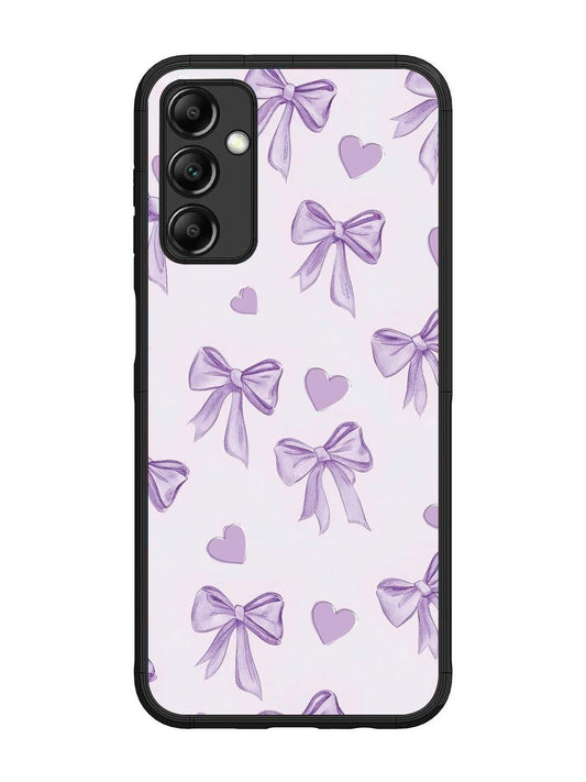 Samsung Galaxy M14 4G Bow Tie, Purple Hair Band