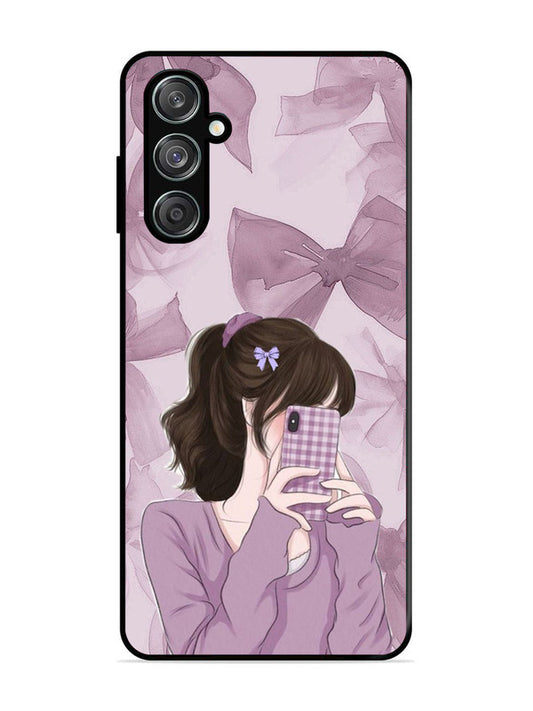 Samsung Galaxy M15 5G Pinky Girl taking selfie