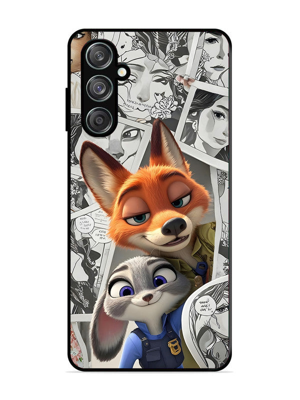 Samsung Galaxy M15 5G Cute Nick wilde and judy hopps