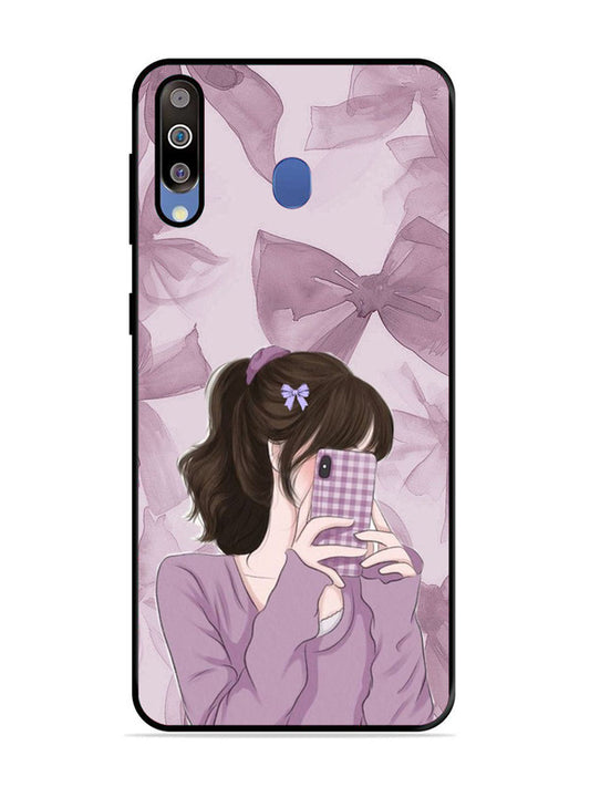 Samsung Galaxy M30 Pinky Girl taking selfie
