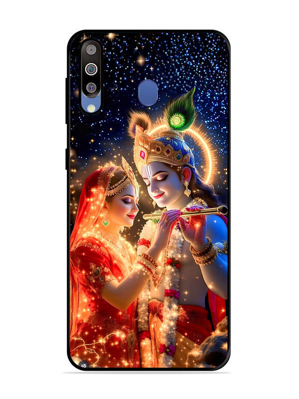 Samsung Galaxy M30 Radha Krishna posing with flute