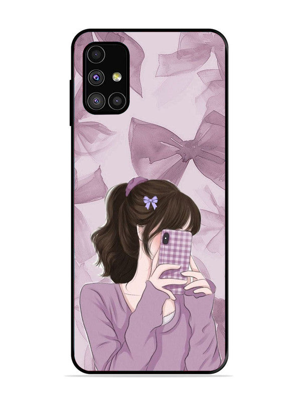 Samsung Galaxy M31s Pinky Girl taking selfie