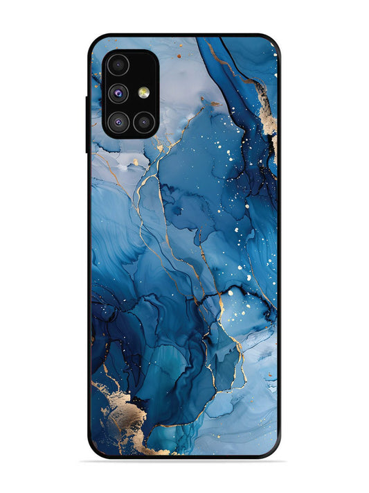 SAMSUNG GALAXY M31S Oceanic Pattern with Golden Sprinkles