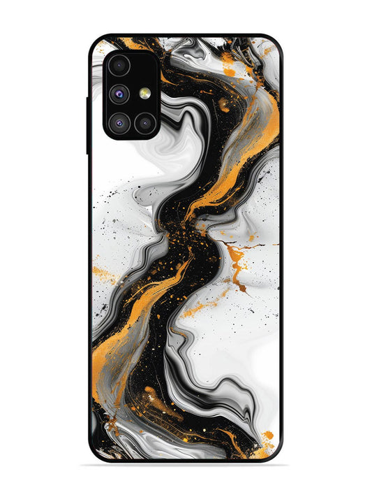 SAMSUNG GALAXY M31S Black And Golden Marble Essence