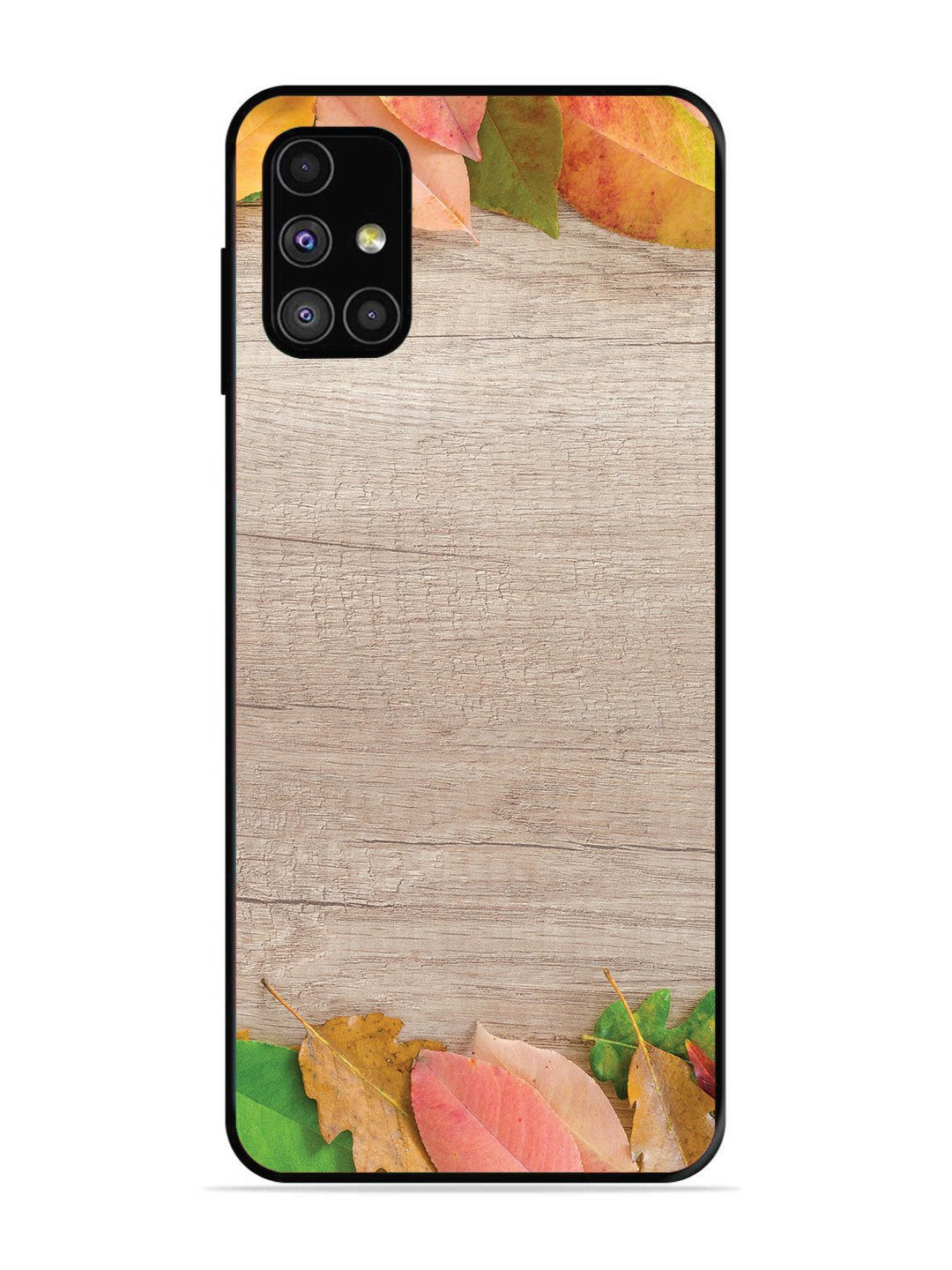 SAMSUNG GALAXY M31S Autumn Leafs On Wooden Table
