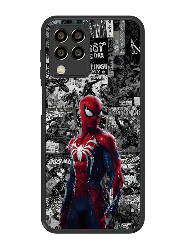 Samsung Galaxy M33 5G Spiderman Highlighted on News Paper