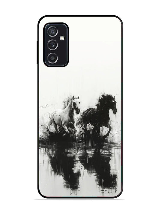 SAMSUNG GALAXY M52 5G Black & White Horse