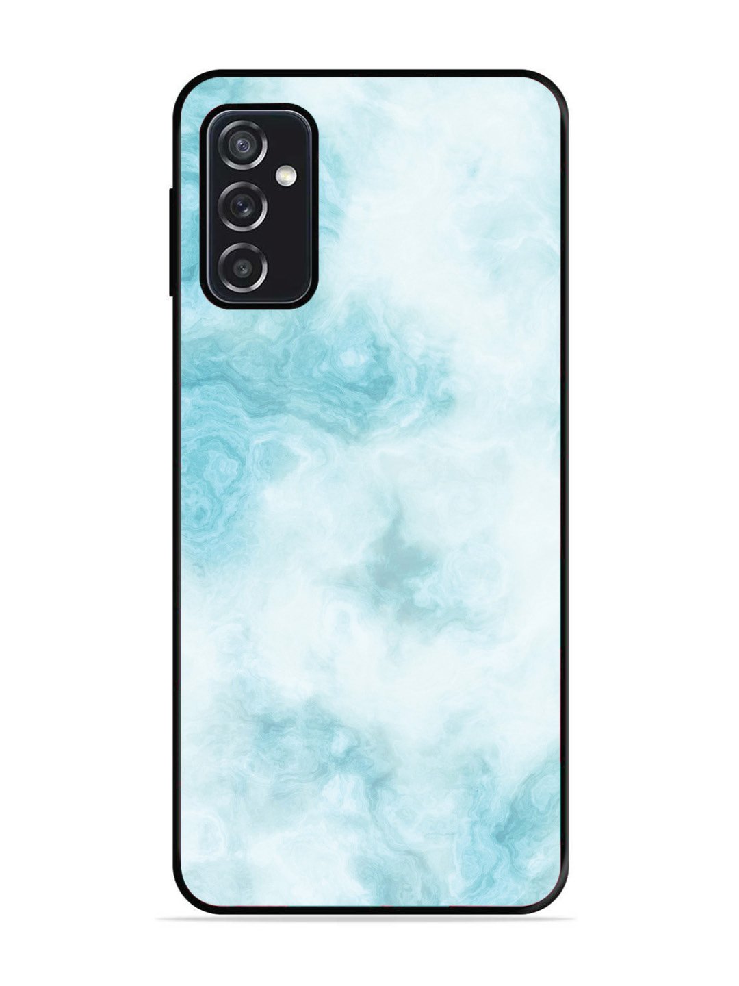 SAMSUNG GALAXY M52 5G Light Blue with White Ocean Marble