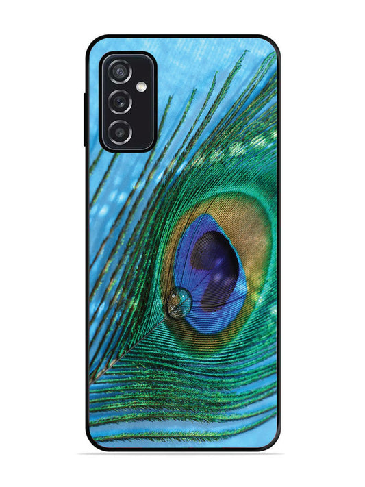 SAMSUNG GALAXY M52 5G A drop on Peacock Feather