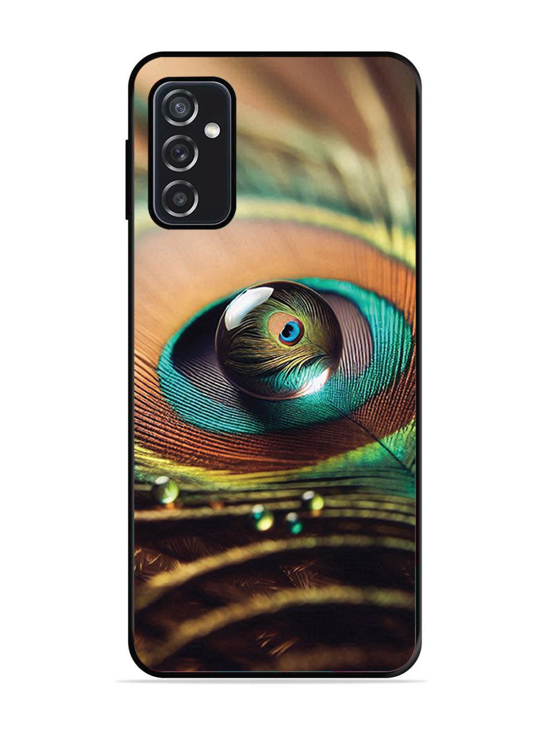 SAMSUNG GALAXY M52 5G Water Drop On Peacock Feather