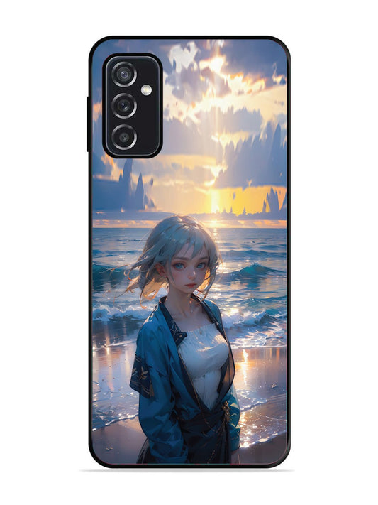 SAMSUNG GALAXY M52 5G Anime Girl Beach Ocean Waves