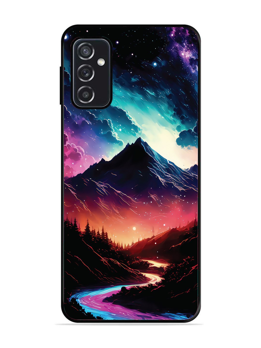 SAMSUNG GALAXY M52 5G mountain-valley-Colorful-cloud-at-night