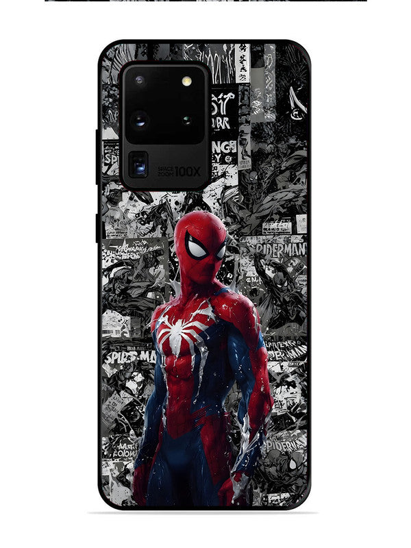 Samsung Galaxy S20 Ultra Spiderman Highlighted on News Paper