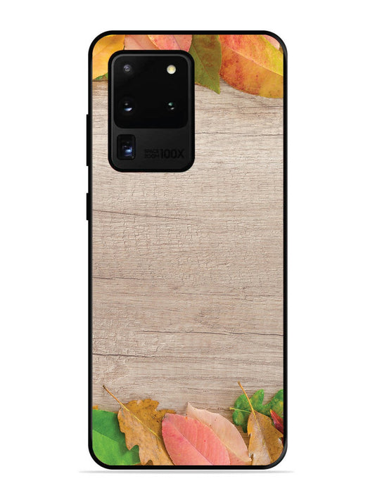 SAMSUNG GALAXY S20 ULTRA Autumn Leafs On Wooden Table