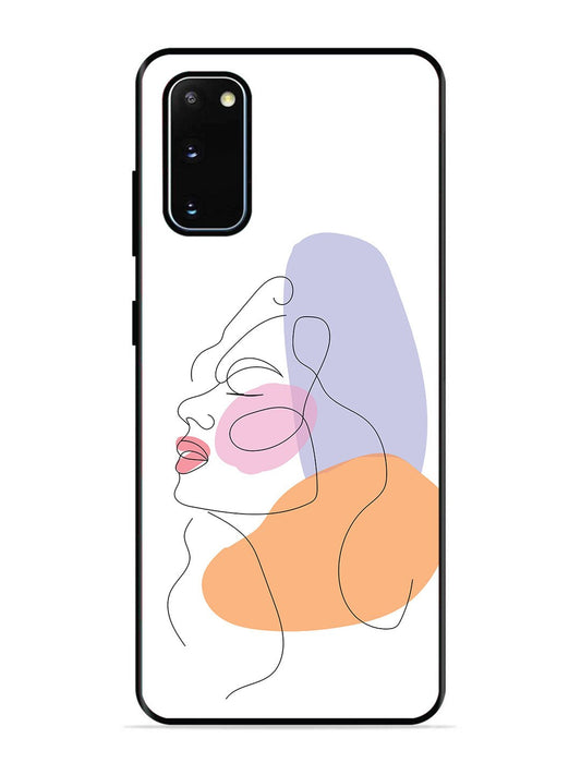 SAMSUNG GALAXY S20 Line Art Girl Face