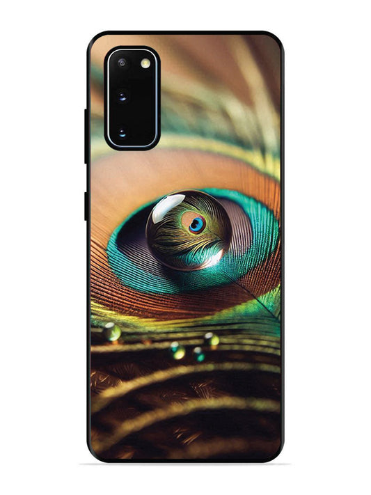 SAMSUNG GALAXY S20 Water Drop On Peacock Feather