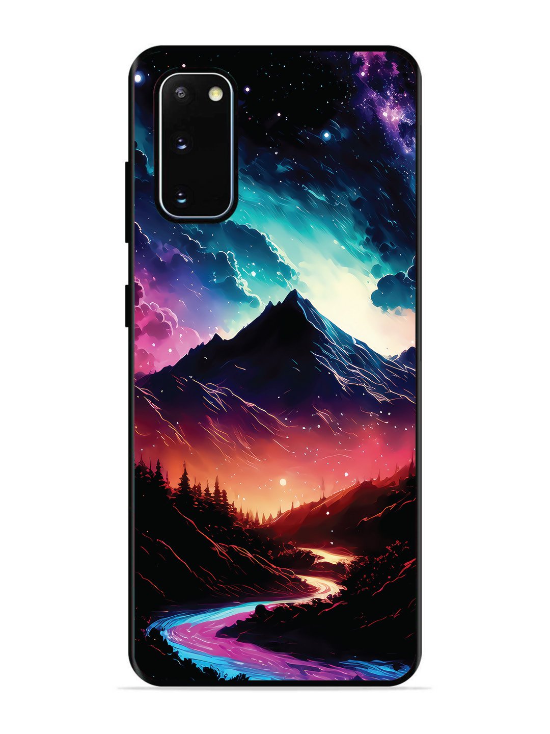 SAMSUNG GALAXY S20 mountain-valley-Colorful-cloud-at-night
