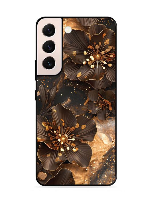 SAMSUNG GALAXY S21 FE 5G Golden Flowars