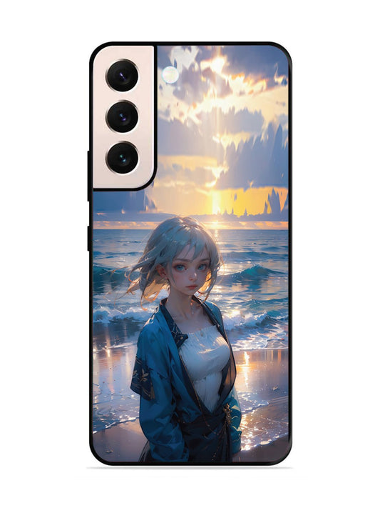 SAMSUNG GALAXY S21 FE 5G Anime Girl Beach Ocean Waves