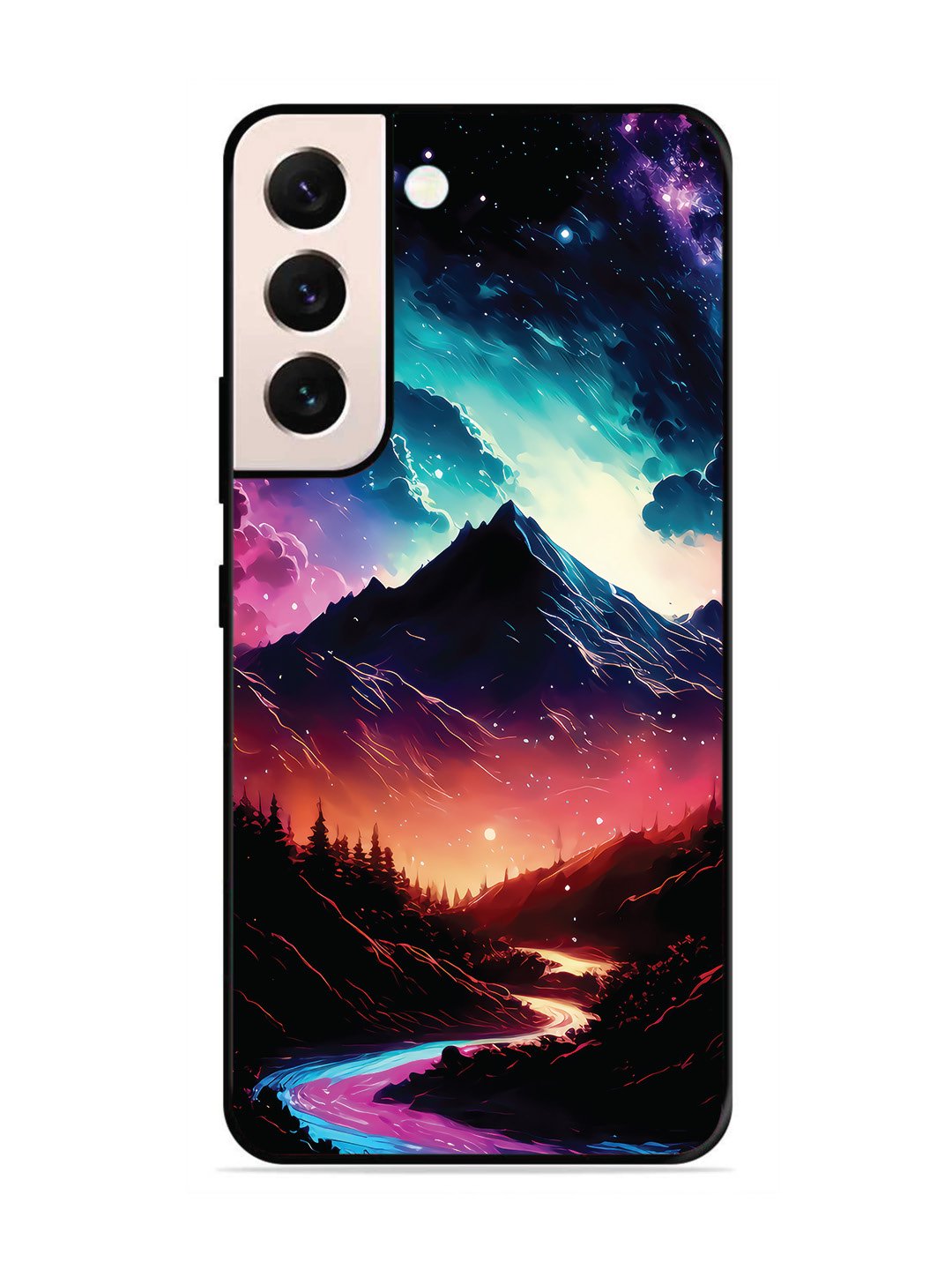 SAMSUNG GALAXY S21 FE 5G mountain-valley-Colorful-cloud-at-night