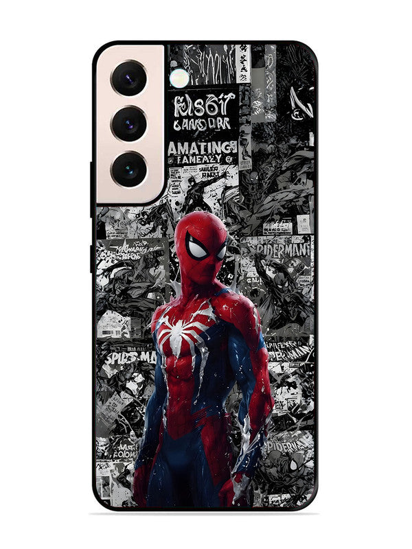 Samsung Galaxy S21 Plus Spiderman Highlighted on News Paper