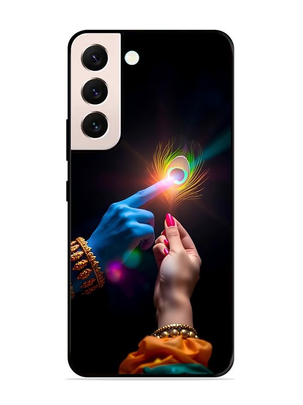 Samsung Galaxy S21 Plus Radha Krishna touching feather