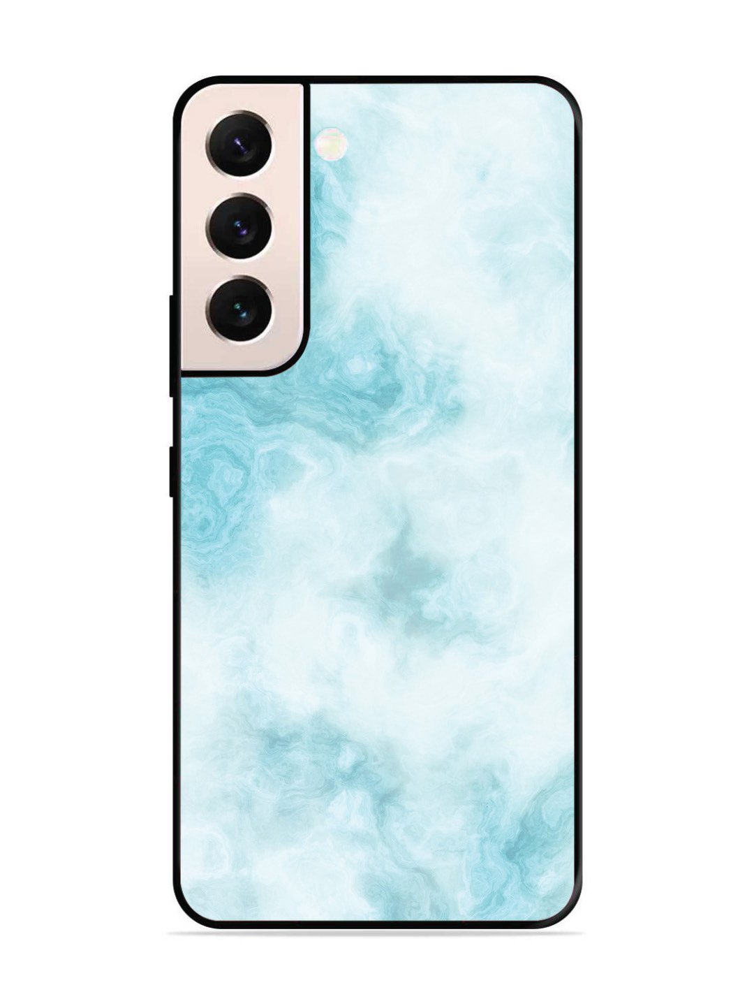 SAMSUNG GALAXY S21 Plus Light Blue with White Ocean Marble