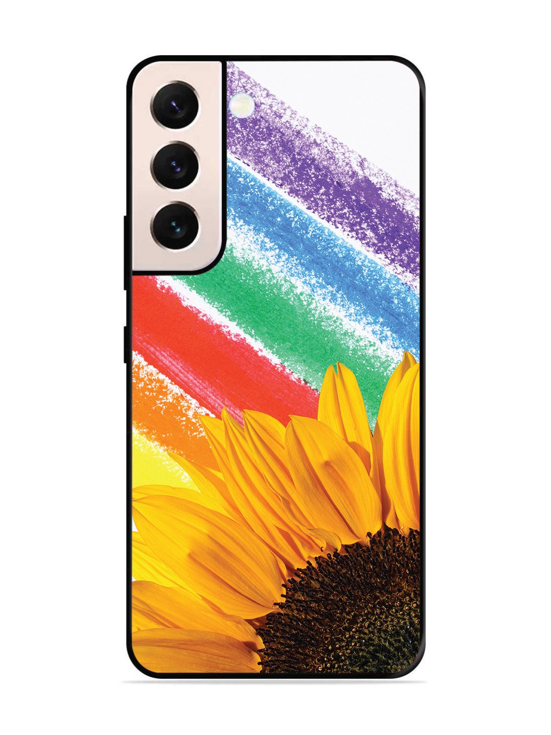 SAMSUNG GALAXY S21 Plus Sunflower on Colourful Lines