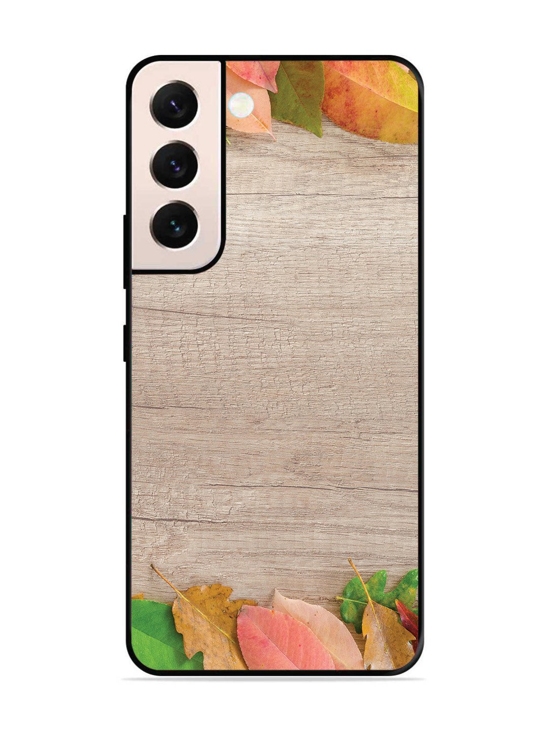 SAMSUNG GALAXY S21 Plus Autumn Leafs On Wooden Table