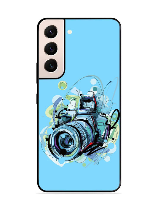 SAMSUNG GALAXY S22 5G Camera Blue Background