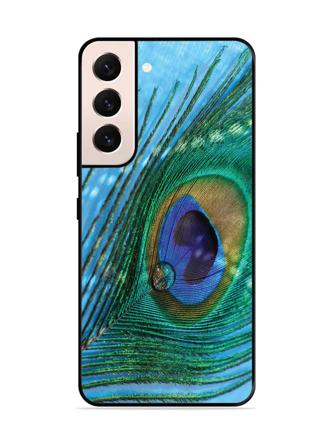 SAMSUNG GALAXY S22 5G A drop on Peacock Feather